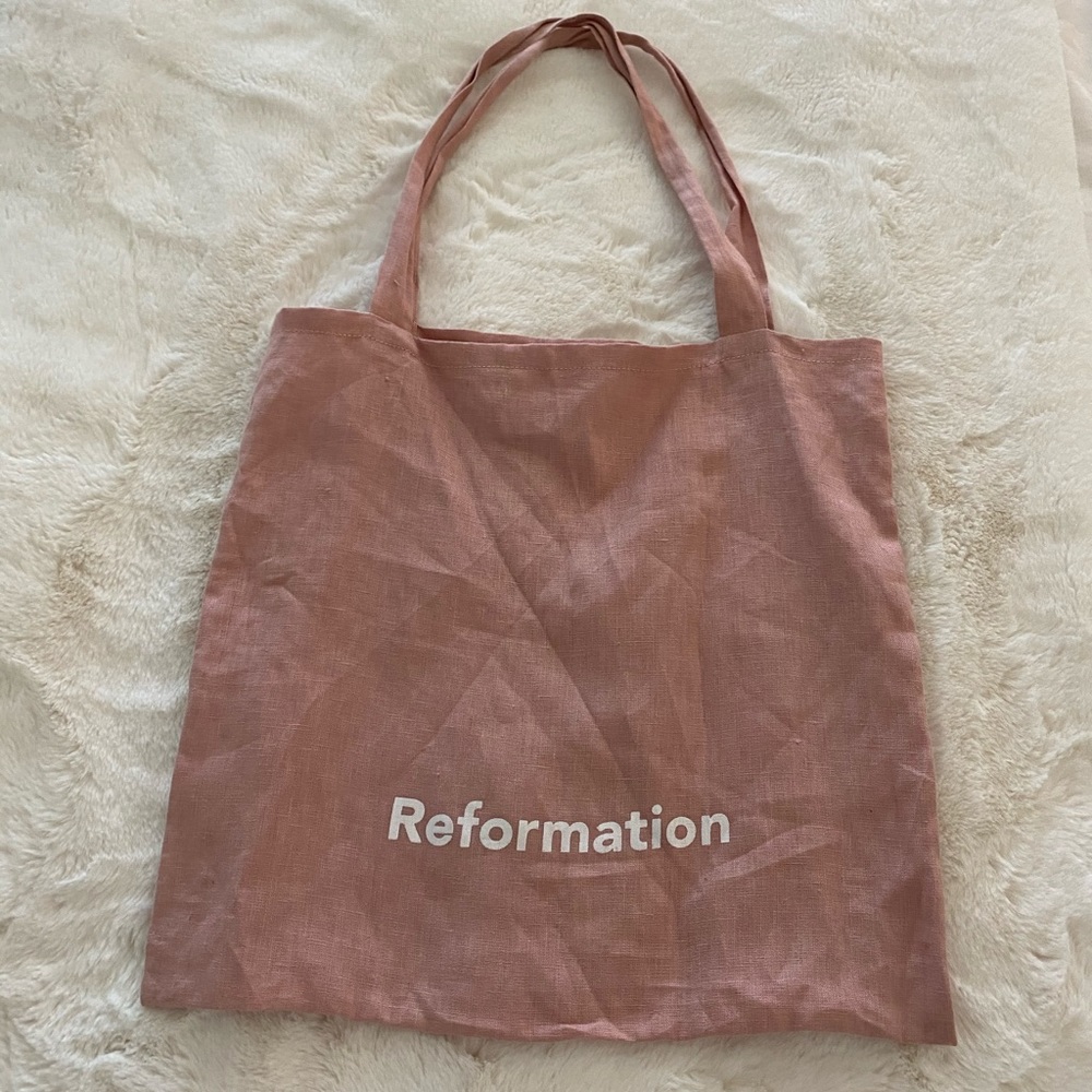 Reformation Pink Tote Bag